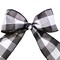 2.5" X 50 YD Wired Ribbon, Black and White, Buffalo Check Plaid Ribbon for Gift Wrapping, Christmas Decorations Indoor Home Decor, Craft Supplies & Materials